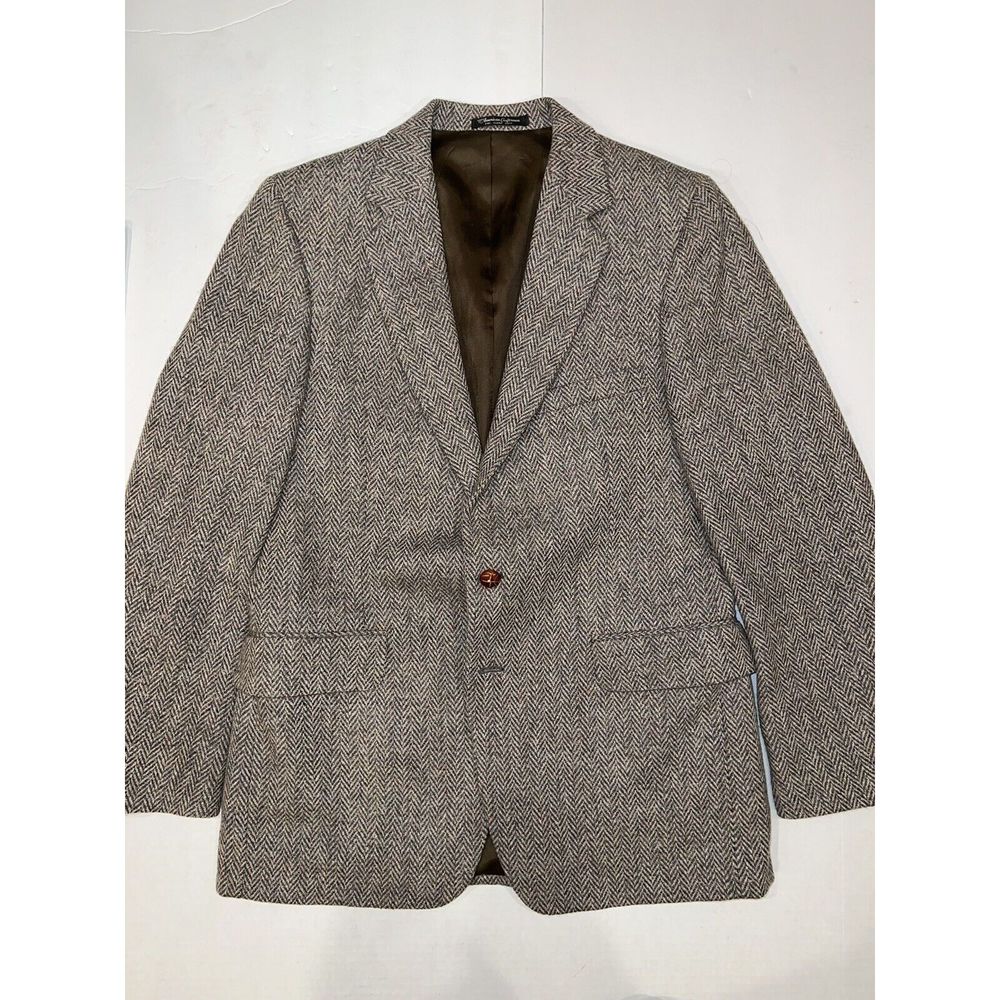 Vintage Unique Wool Mens Blazer Made by American Craftsman Tailored For Gairs